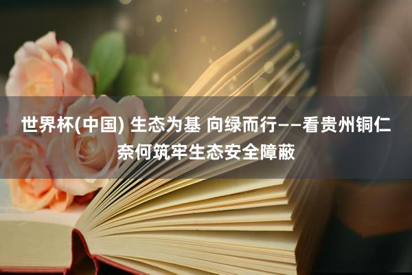 世界杯(中国) 生态为基 向绿而行——看贵州铜仁奈何筑牢生态安全障蔽