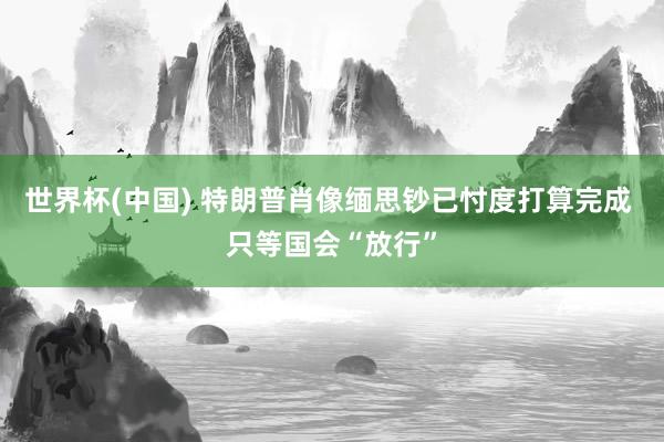 世界杯(中国) 特朗普肖像缅思钞已忖度打算完成 只等国会“放行”
