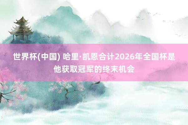 世界杯(中国) 哈里·凯恩合计2026年全国杯是他获取冠军的终末机会